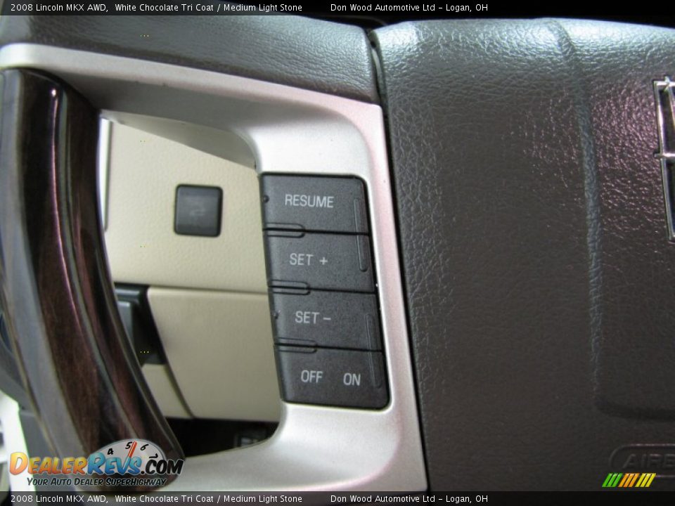 2008 Lincoln MKX AWD White Chocolate Tri Coat / Medium Light Stone Photo #15