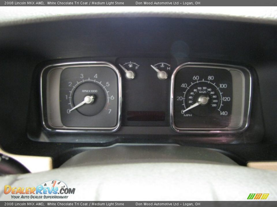 2008 Lincoln MKX AWD White Chocolate Tri Coat / Medium Light Stone Photo #18