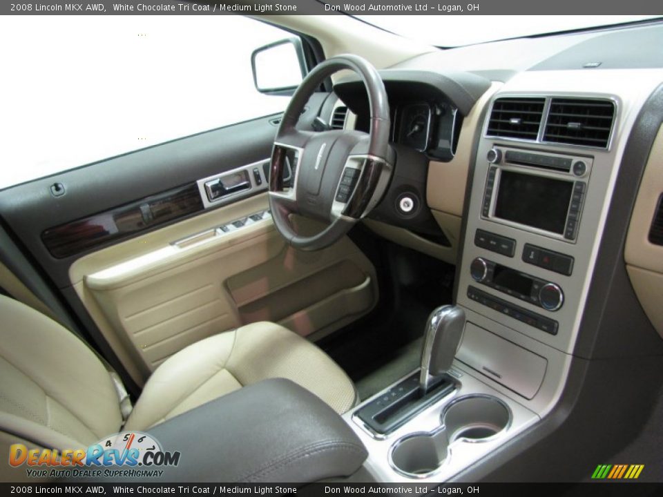 2008 Lincoln MKX AWD White Chocolate Tri Coat / Medium Light Stone Photo #20