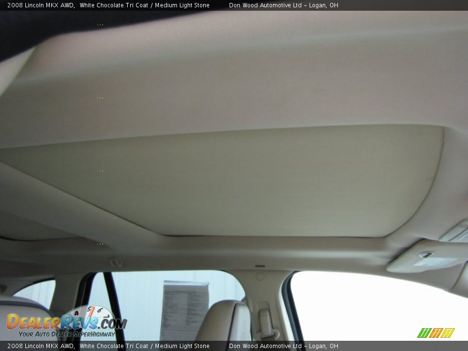 2008 Lincoln MKX AWD White Chocolate Tri Coat / Medium Light Stone Photo #23