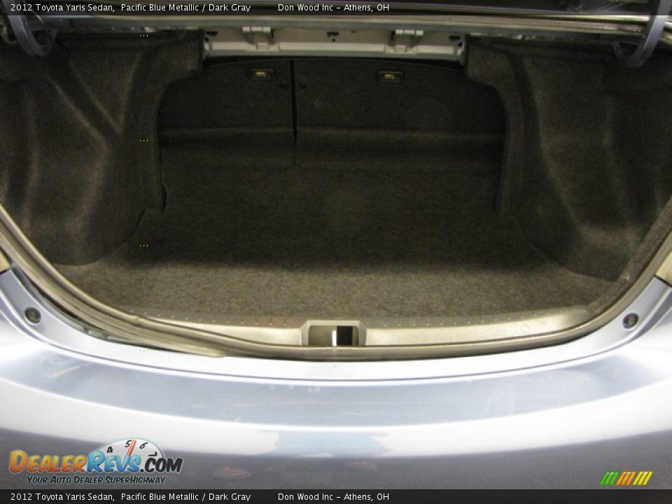 2012 Toyota Yaris Sedan Pacific Blue Metallic / Dark Gray Photo #4