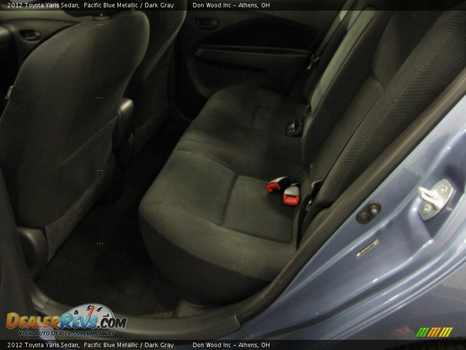 2012 Toyota Yaris Sedan Pacific Blue Metallic / Dark Gray Photo #7
