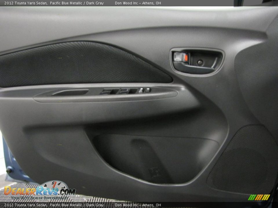 2012 Toyota Yaris Sedan Pacific Blue Metallic / Dark Gray Photo #10