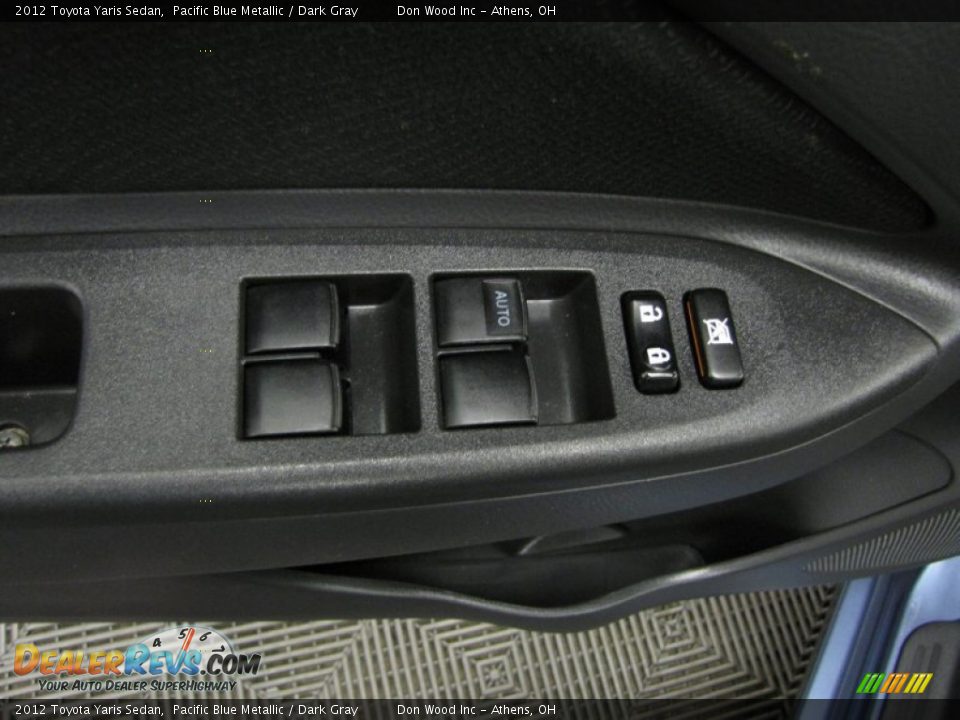 2012 Toyota Yaris Sedan Pacific Blue Metallic / Dark Gray Photo #11