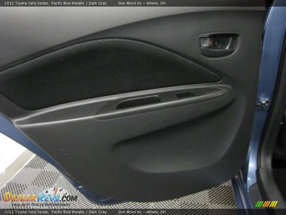 2012 Toyota Yaris Sedan Pacific Blue Metallic / Dark Gray Photo #12