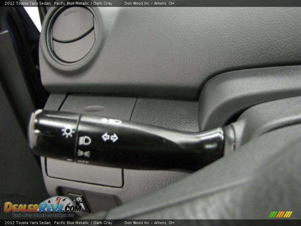 2012 Toyota Yaris Sedan Pacific Blue Metallic / Dark Gray Photo #16
