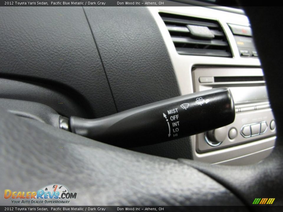 2012 Toyota Yaris Sedan Pacific Blue Metallic / Dark Gray Photo #17