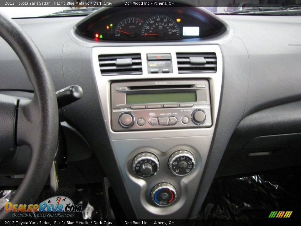 2012 Toyota Yaris Sedan Pacific Blue Metallic / Dark Gray Photo #20