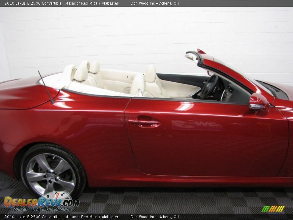 2010 Lexus IS 250C Convertible Matador Red Mica / Alabaster Photo #7