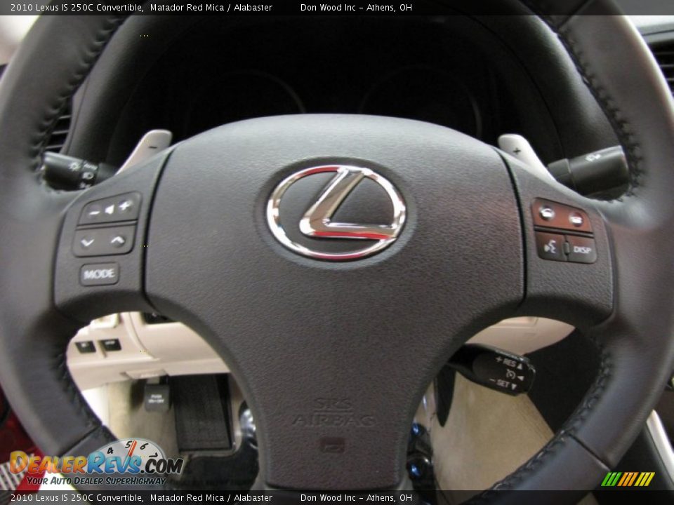 2010 Lexus IS 250C Convertible Matador Red Mica / Alabaster Photo #17