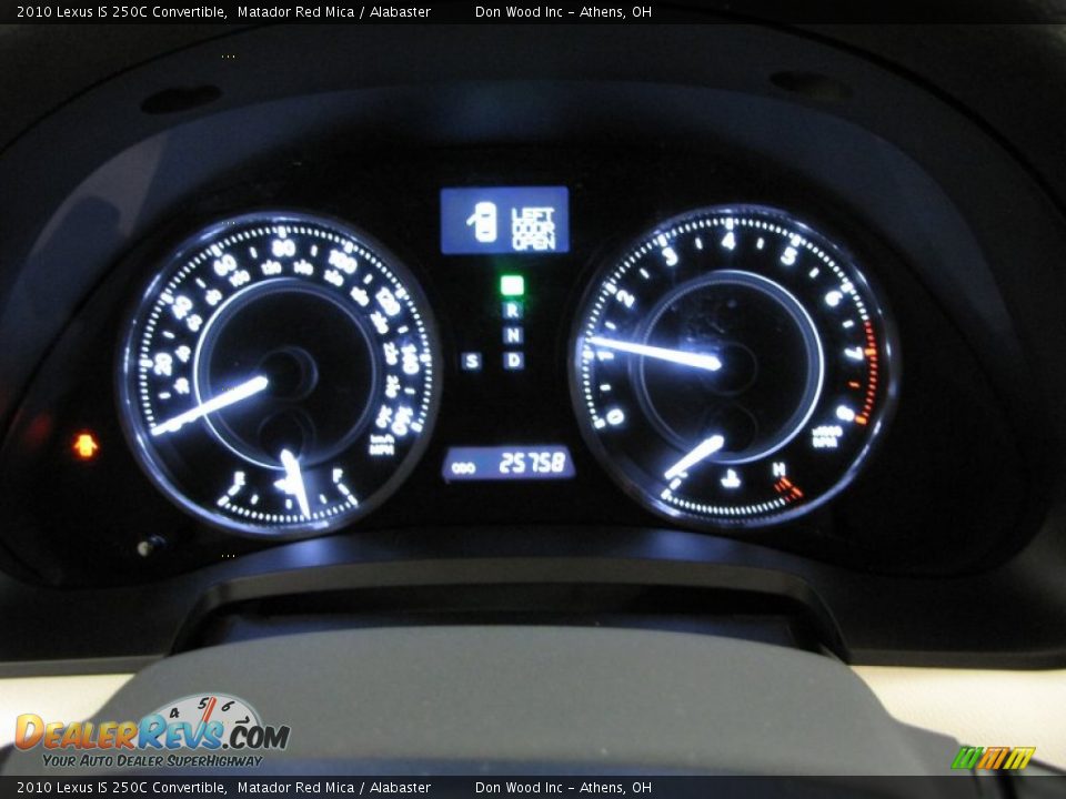2010 Lexus IS 250C Convertible Gauges Photo #22
