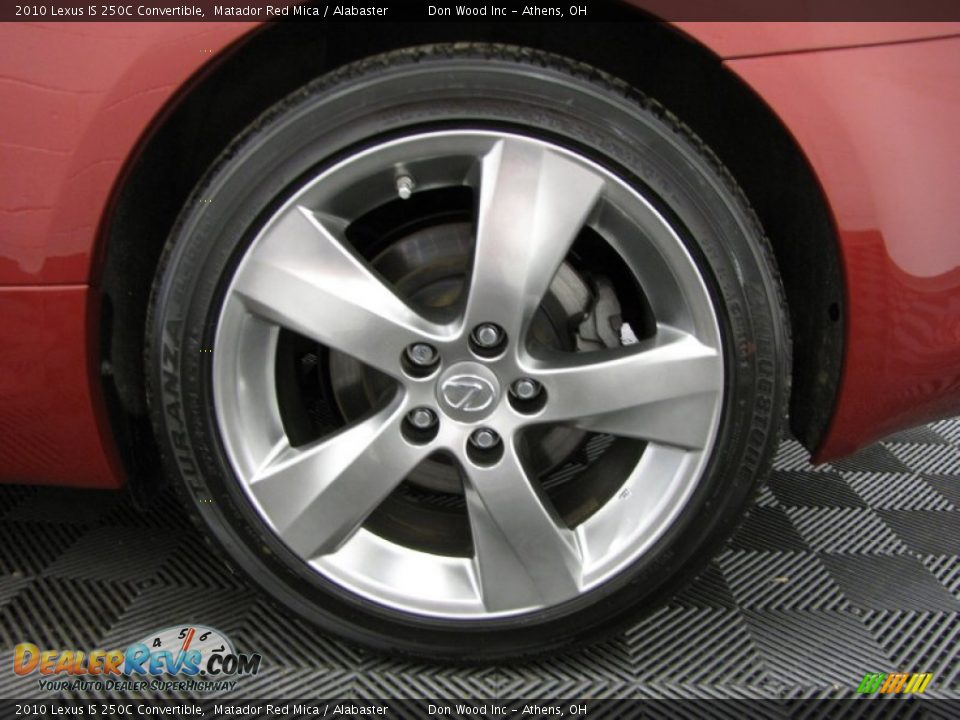 2010 Lexus IS 250C Convertible Matador Red Mica / Alabaster Photo #28