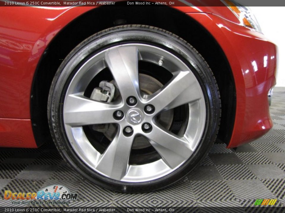 2010 Lexus IS 250C Convertible Matador Red Mica / Alabaster Photo #29