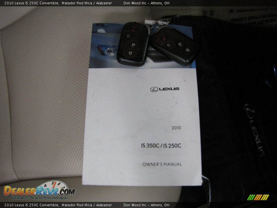2010 Lexus IS 250C Convertible Matador Red Mica / Alabaster Photo #30