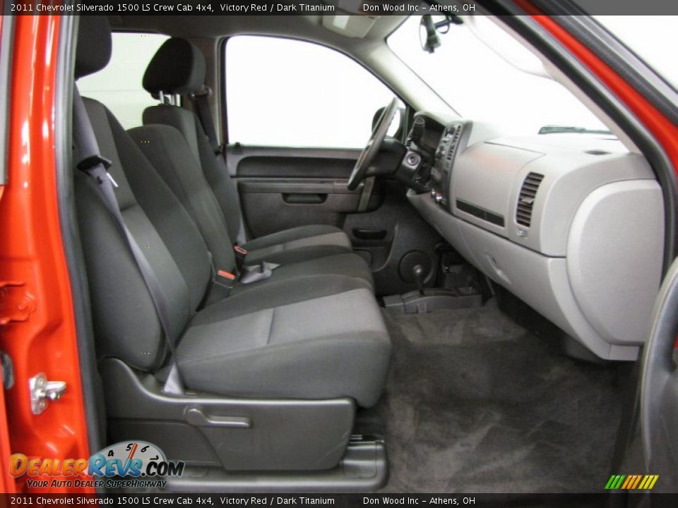 2011 Chevrolet Silverado 1500 LS Crew Cab 4x4 Victory Red / Dark Titanium Photo #9
