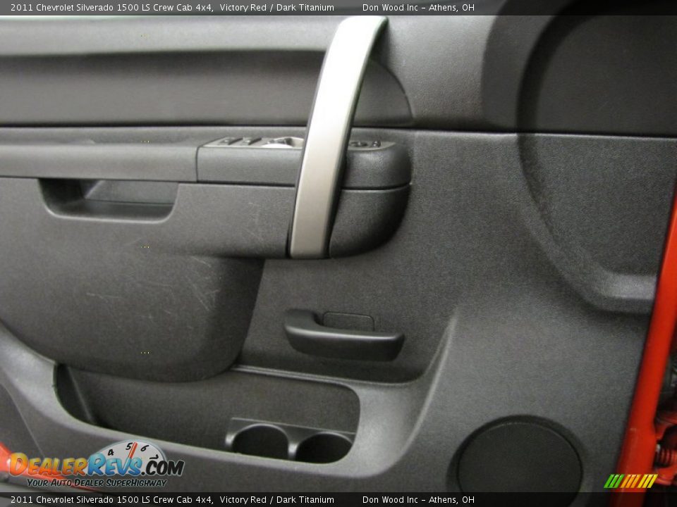 2011 Chevrolet Silverado 1500 LS Crew Cab 4x4 Victory Red / Dark Titanium Photo #10