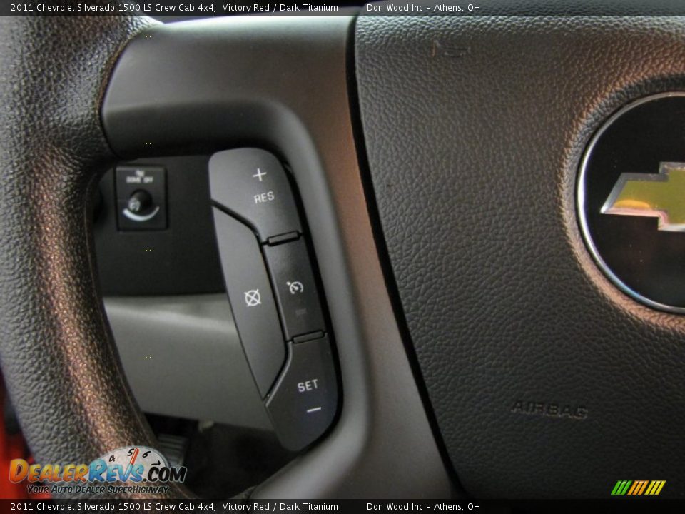 2011 Chevrolet Silverado 1500 LS Crew Cab 4x4 Victory Red / Dark Titanium Photo #16