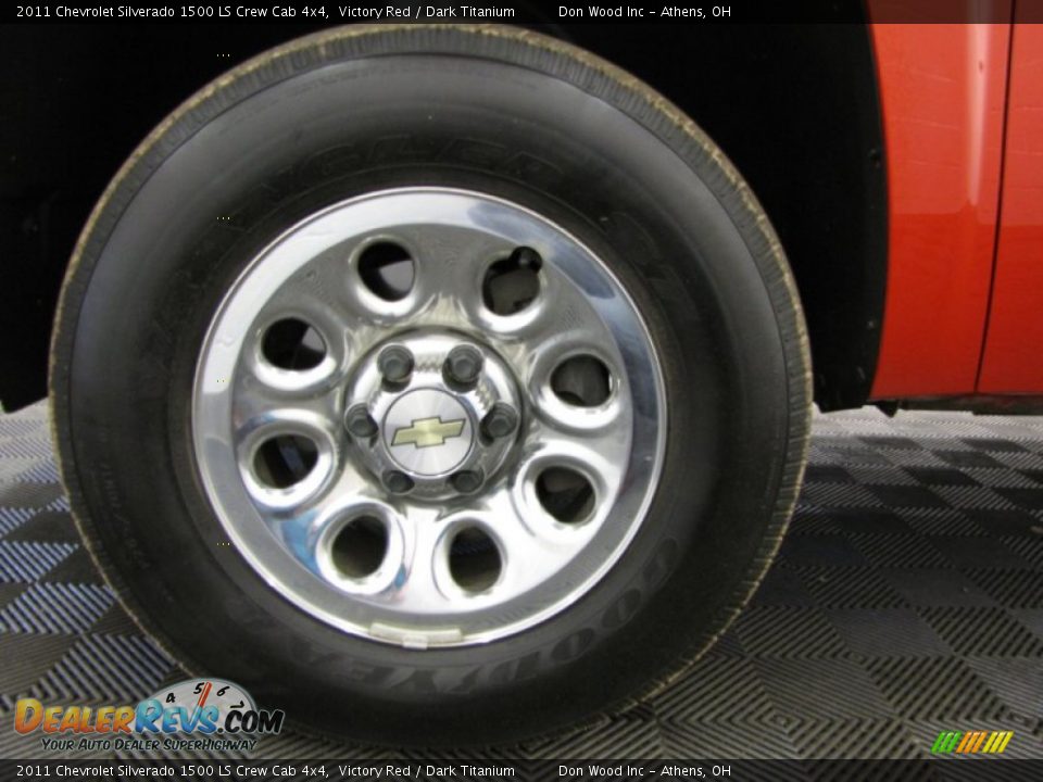 2011 Chevrolet Silverado 1500 LS Crew Cab 4x4 Victory Red / Dark Titanium Photo #22