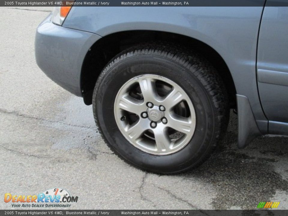 2005 Toyota Highlander V6 4WD Bluestone Metallic / Ivory Photo #7