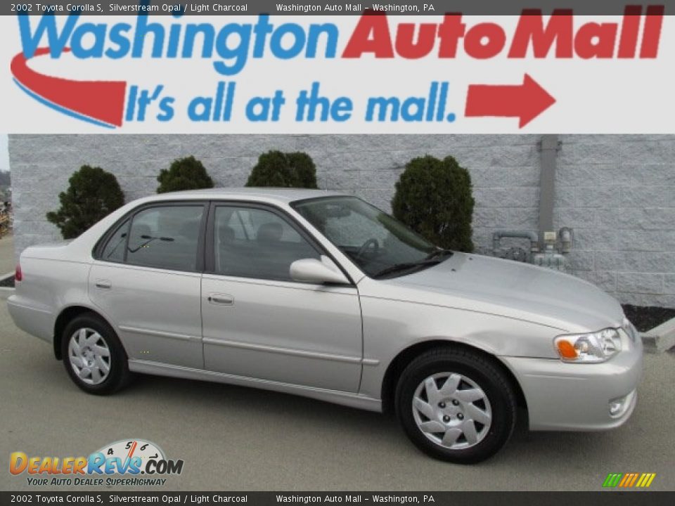 2002 Toyota Corolla S Silverstream Opal / Light Charcoal Photo #1