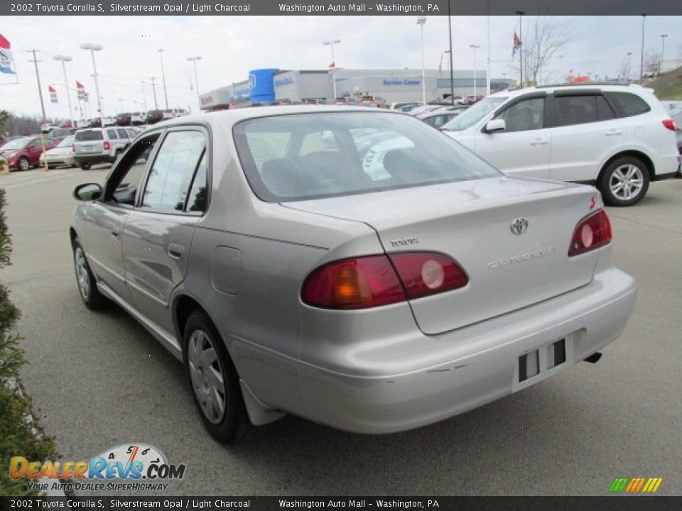 2002 Toyota Corolla S Silverstream Opal / Light Charcoal Photo #5