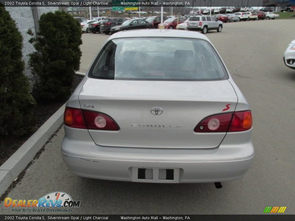 2002 Toyota Corolla S Silverstream Opal / Light Charcoal Photo #6