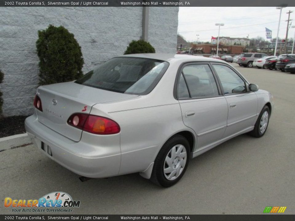 2002 Toyota Corolla S Silverstream Opal / Light Charcoal Photo #7