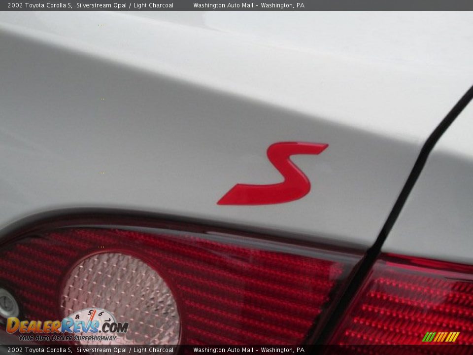 2002 Toyota Corolla S Silverstream Opal / Light Charcoal Photo #8
