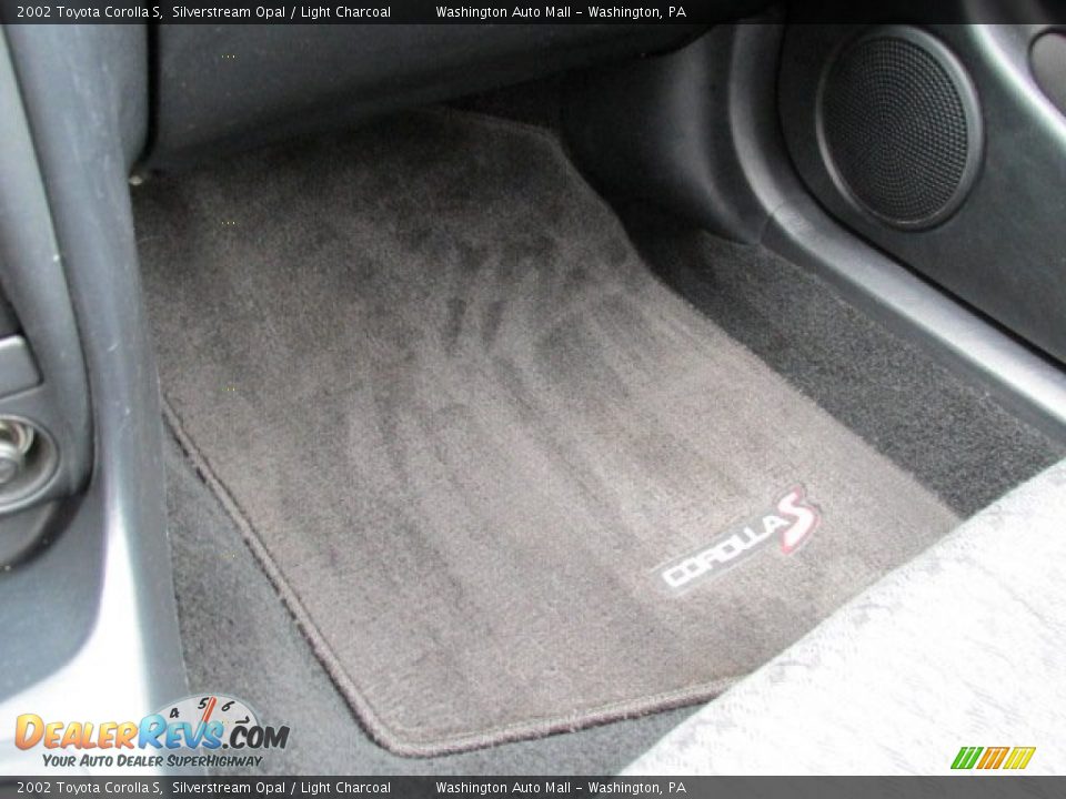 2002 Toyota Corolla S Silverstream Opal / Light Charcoal Photo #17