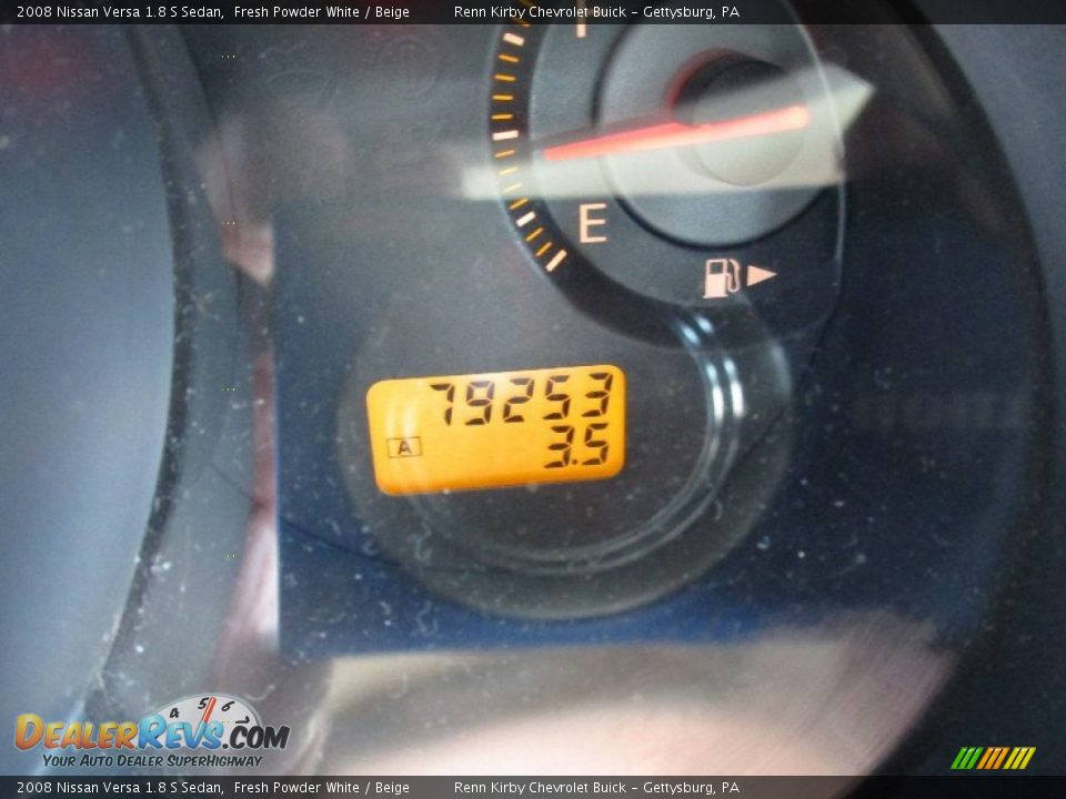 2008 Nissan Versa 1.8 S Sedan Fresh Powder White / Beige Photo #6