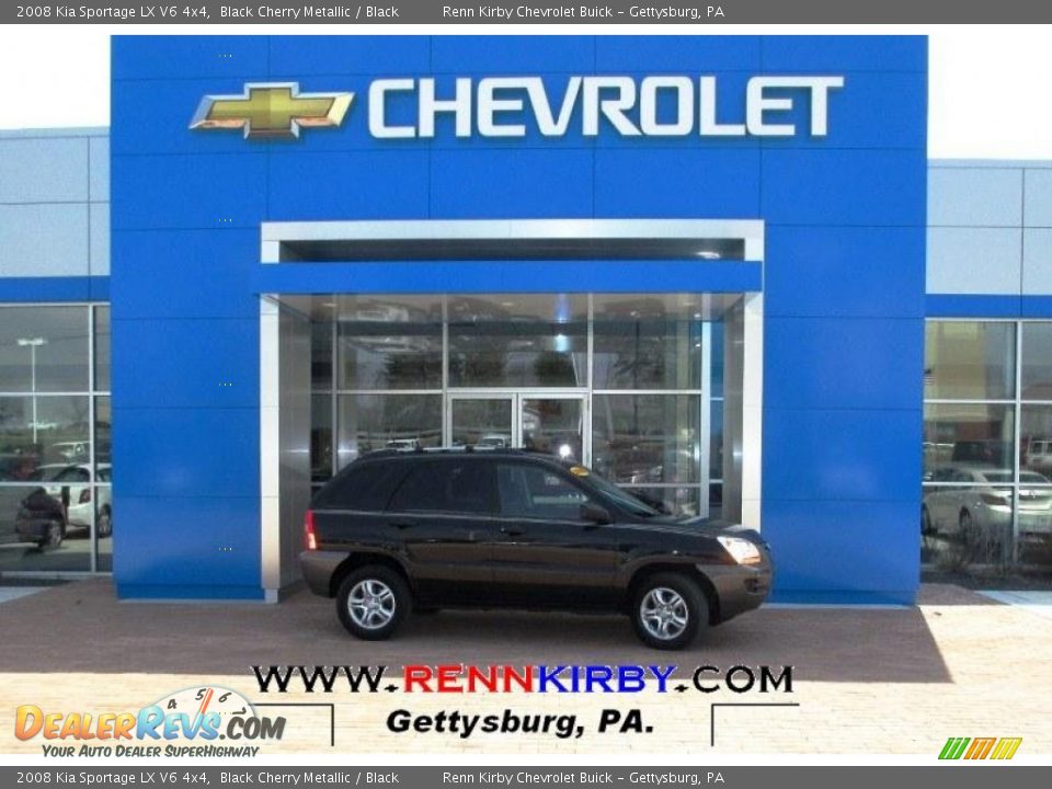 2008 Kia Sportage LX V6 4x4 Black Cherry Metallic / Black Photo #1