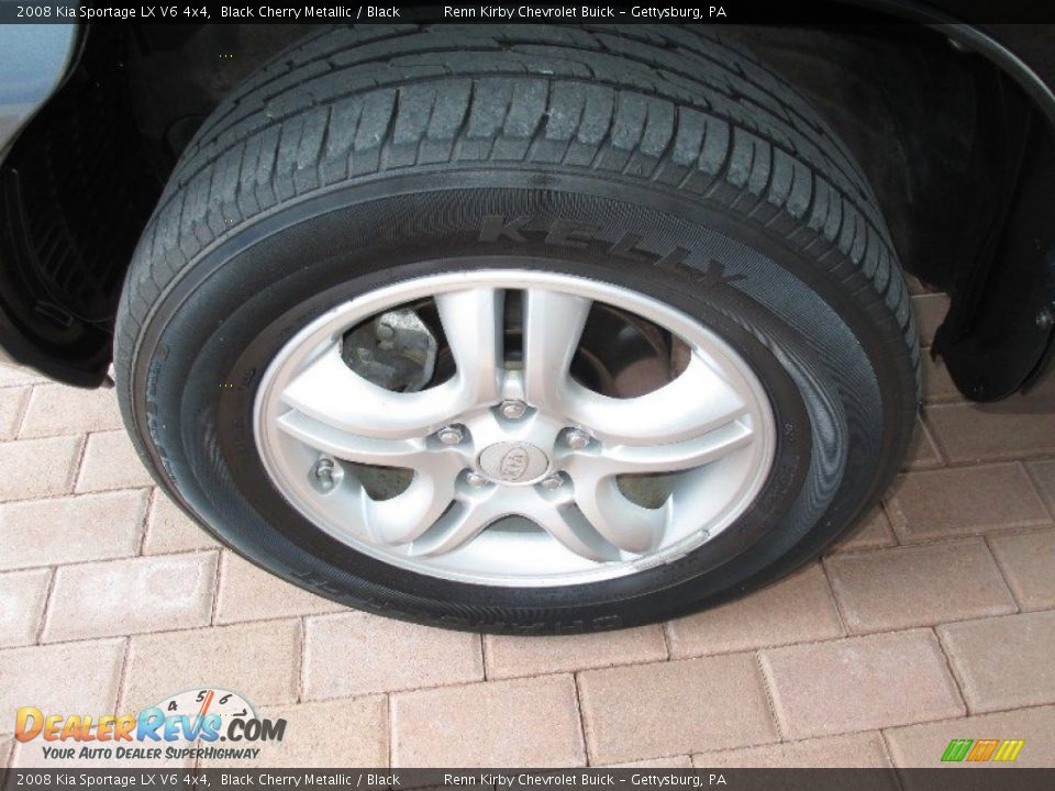 2008 Kia Sportage LX V6 4x4 Black Cherry Metallic / Black Photo #4