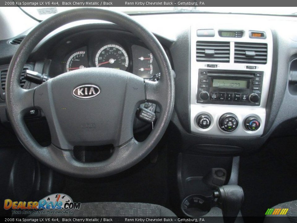 2008 Kia Sportage LX V6 4x4 Black Cherry Metallic / Black Photo #8