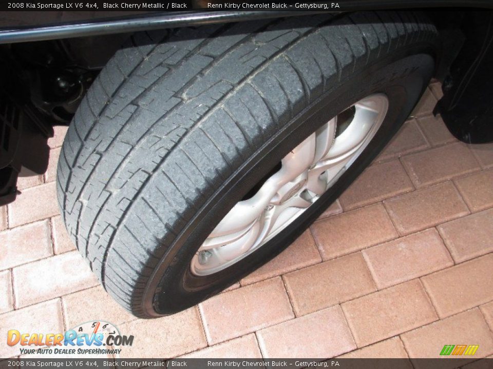 2008 Kia Sportage LX V6 4x4 Black Cherry Metallic / Black Photo #18