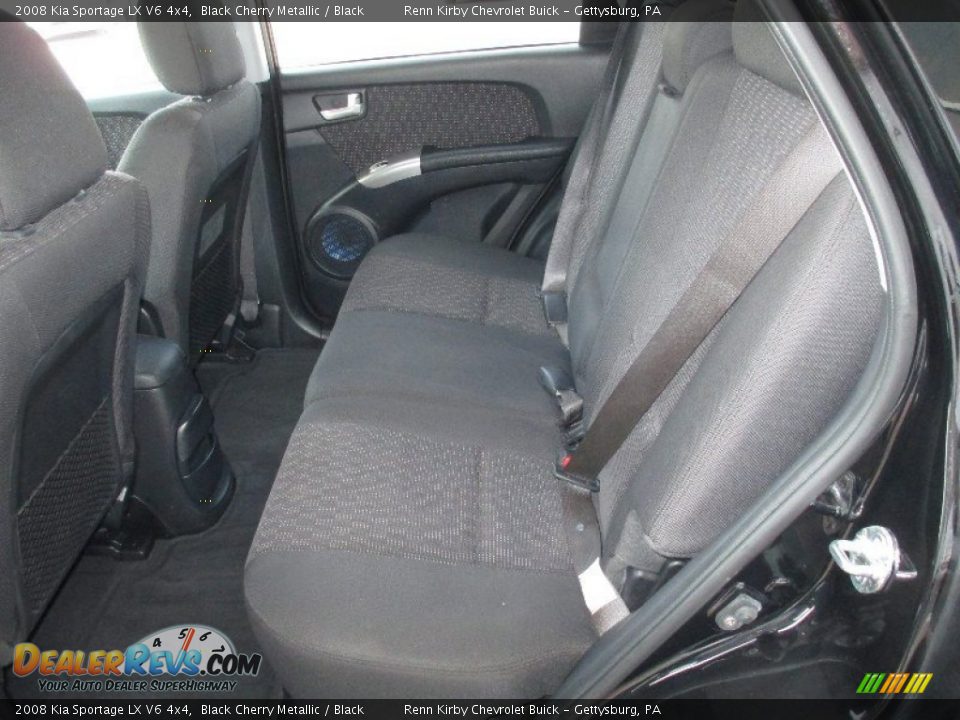 2008 Kia Sportage LX V6 4x4 Black Cherry Metallic / Black Photo #20