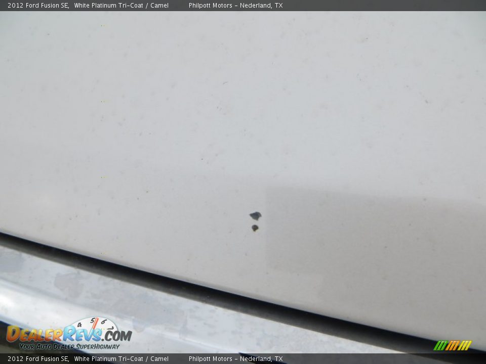 2012 Ford Fusion SE White Platinum Tri-Coat / Camel Photo #9