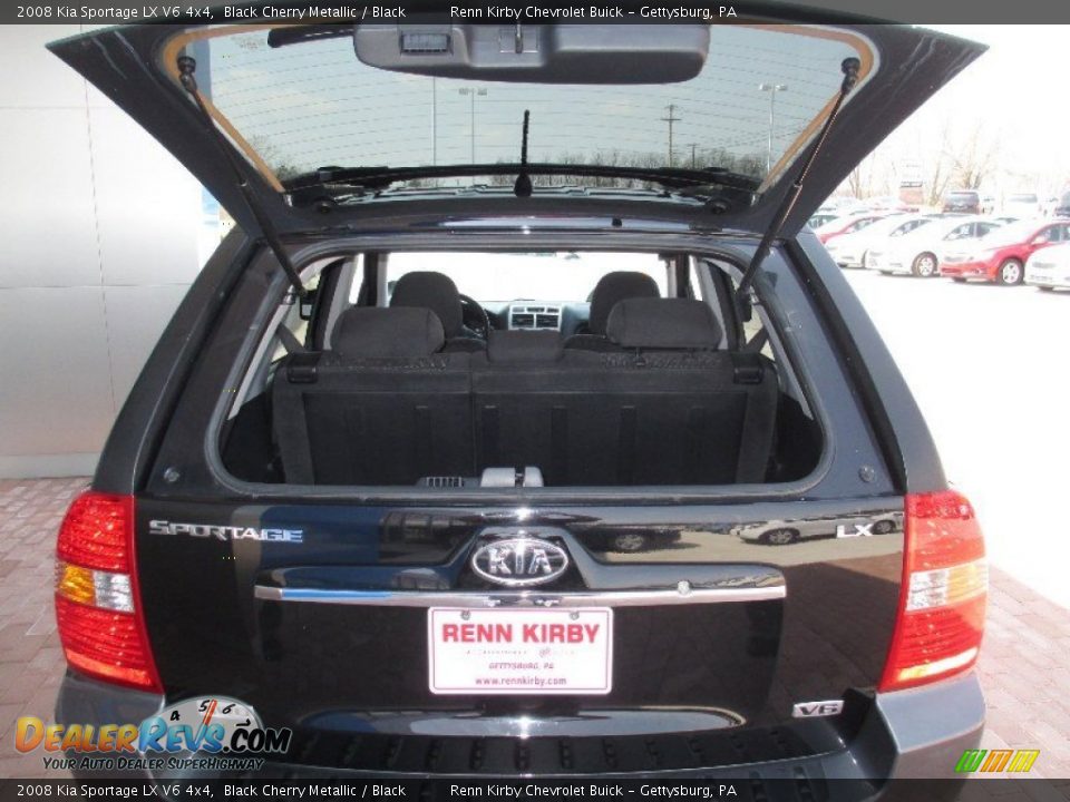 2008 Kia Sportage LX V6 4x4 Black Cherry Metallic / Black Photo #21