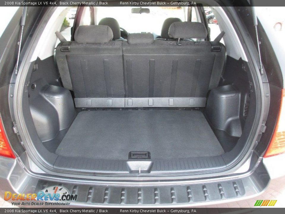 2008 Kia Sportage LX V6 4x4 Black Cherry Metallic / Black Photo #22