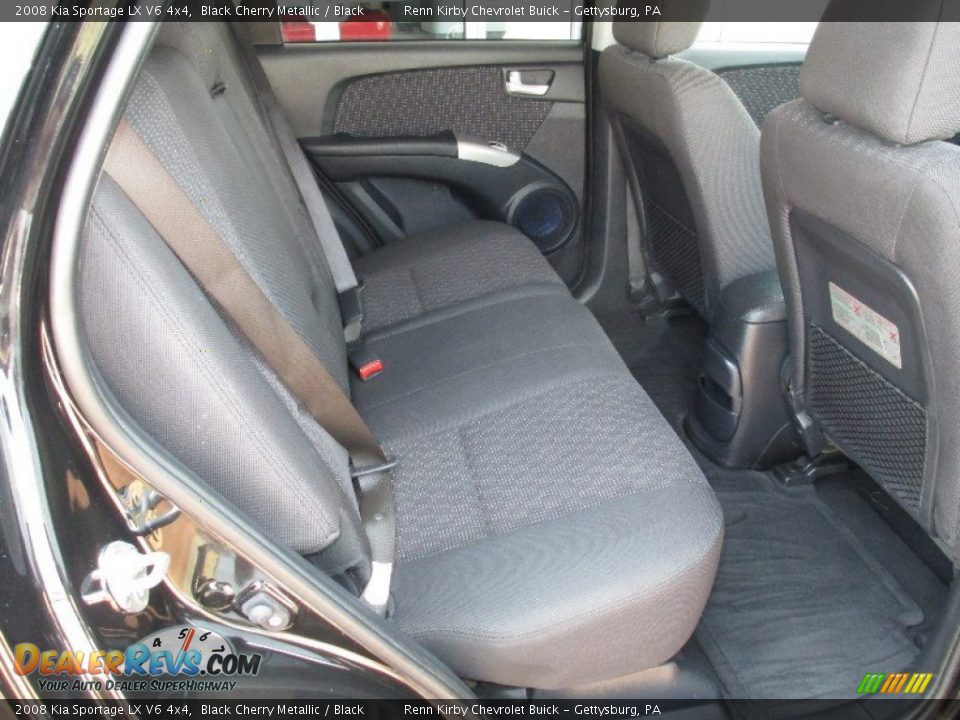 2008 Kia Sportage LX V6 4x4 Black Cherry Metallic / Black Photo #23