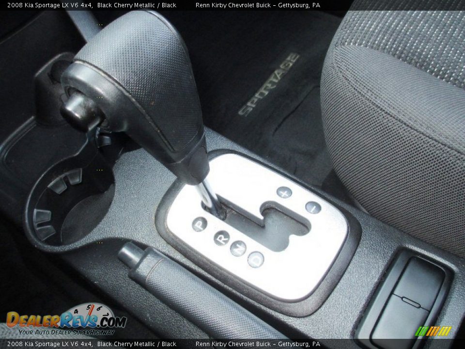 2008 Kia Sportage LX V6 4x4 Black Cherry Metallic / Black Photo #25