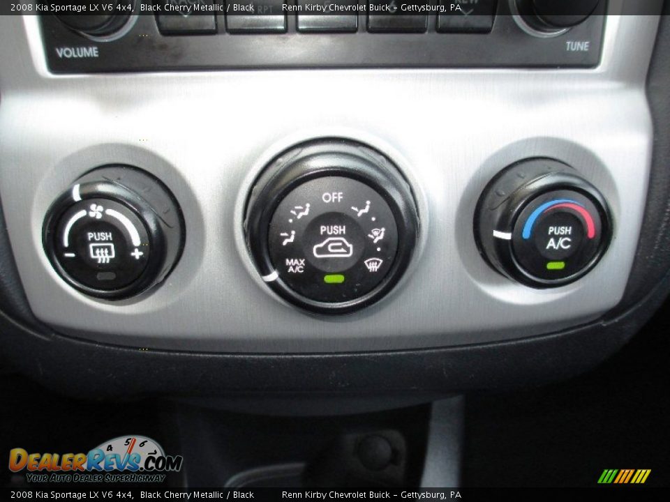 2008 Kia Sportage LX V6 4x4 Black Cherry Metallic / Black Photo #26