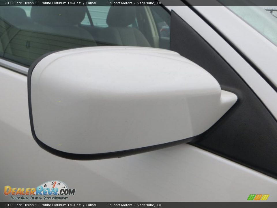 2012 Ford Fusion SE White Platinum Tri-Coat / Camel Photo #16
