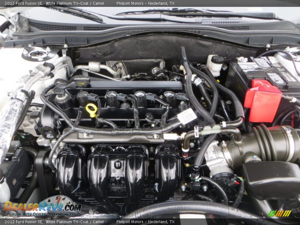 2012 Ford Fusion SE White Platinum Tri-Coat / Camel Photo #21