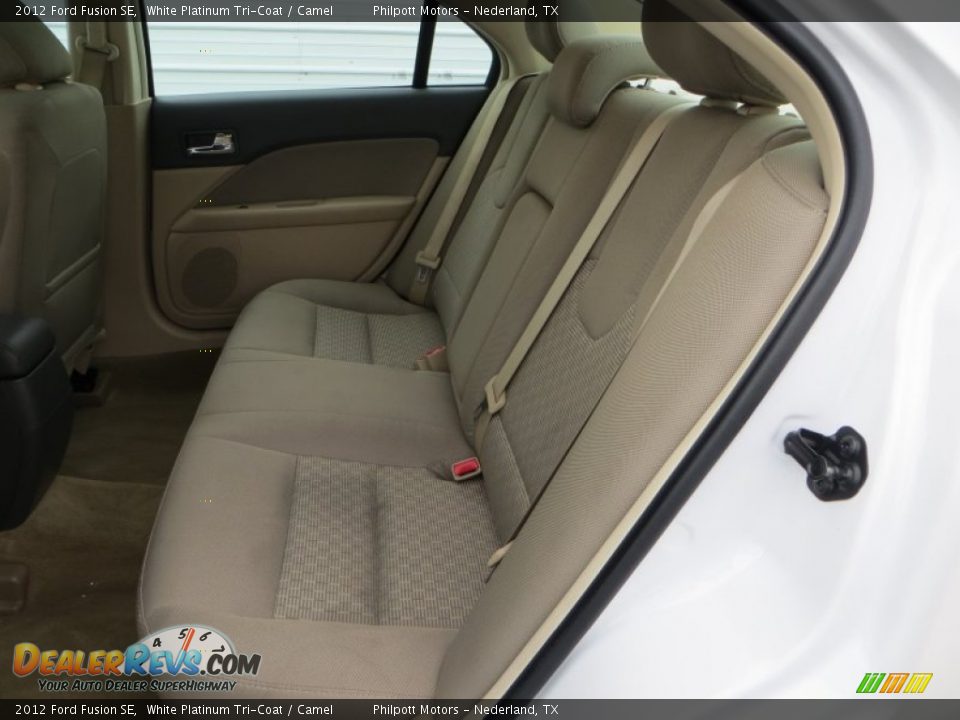 2012 Ford Fusion SE White Platinum Tri-Coat / Camel Photo #29