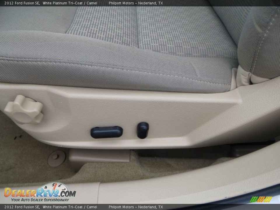 2012 Ford Fusion SE White Platinum Tri-Coat / Camel Photo #33