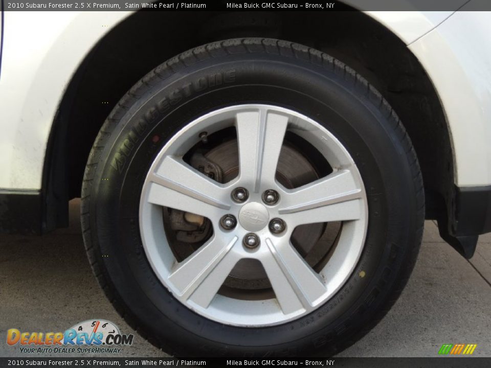 2010 Subaru Forester 2.5 X Premium Satin White Pearl / Platinum Photo #3