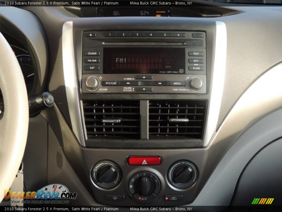 2010 Subaru Forester 2.5 X Premium Satin White Pearl / Platinum Photo #12
