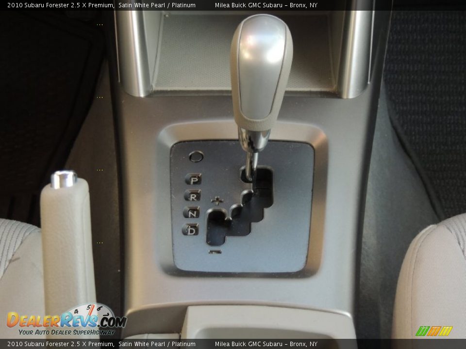 2010 Subaru Forester 2.5 X Premium Satin White Pearl / Platinum Photo #13