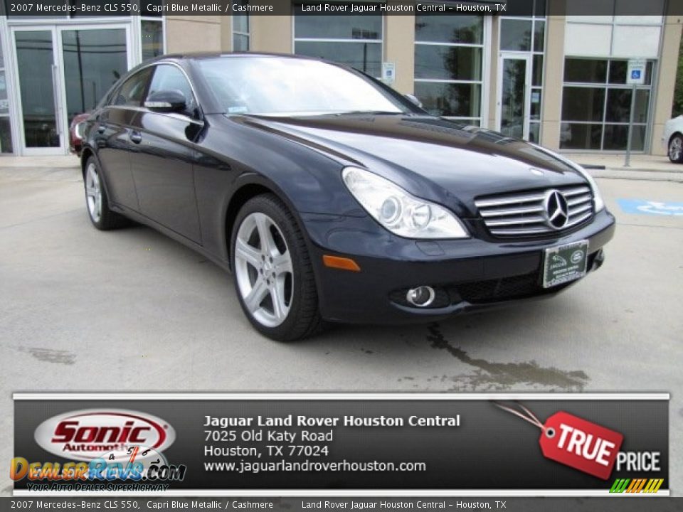 2007 Mercedes-Benz CLS 550 Capri Blue Metallic / Cashmere Photo #1