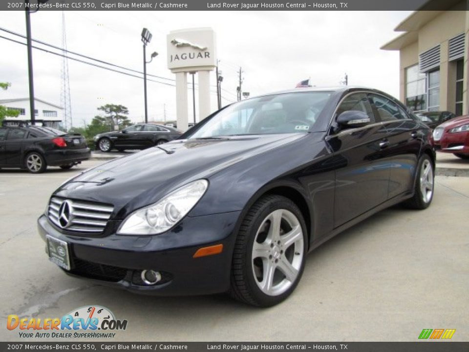 2007 Mercedes-Benz CLS 550 Capri Blue Metallic / Cashmere Photo #5